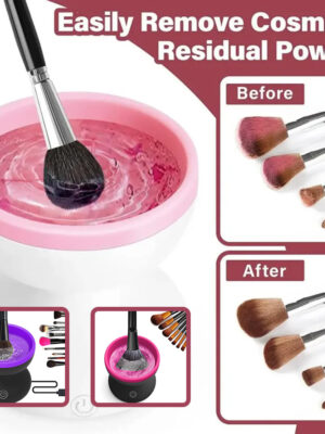 Electric Makeup Brush Cleaner Machine Portable Automatic USB Cosmetic Brush Cleaner Tools For All Size Beauty Makeup Brushes Set