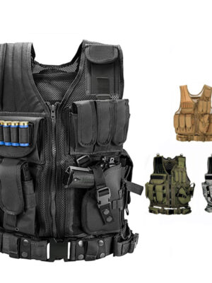 Tactical Vest Military Combat Army Armor Vests Molle Airsoft Plate Carrier Swat Vest Outdoor Hunting Fishing CS Training Vest