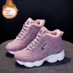 Womens Casual Versatile Height-increasing Warm Snow Boots
