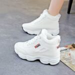 Womens Casual Versatile Height-increasing Warm Snow Boots
