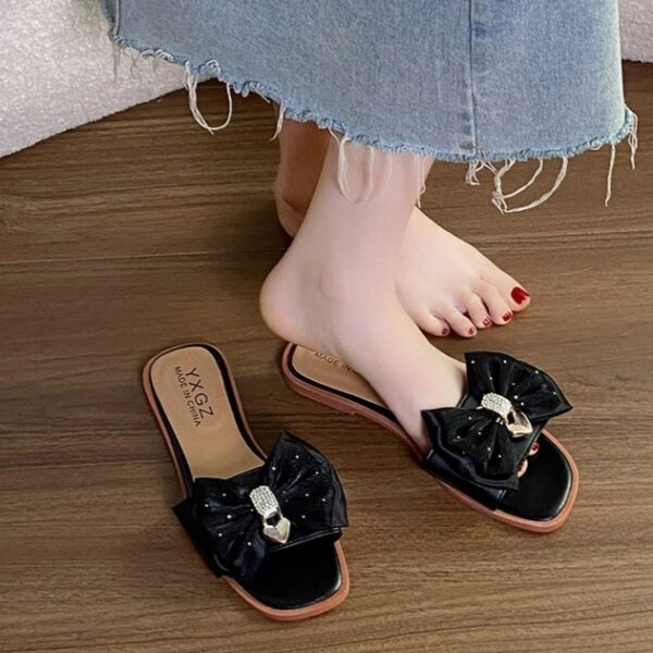Butterfly Knot Beach Slippers, Women's Beach Slippers