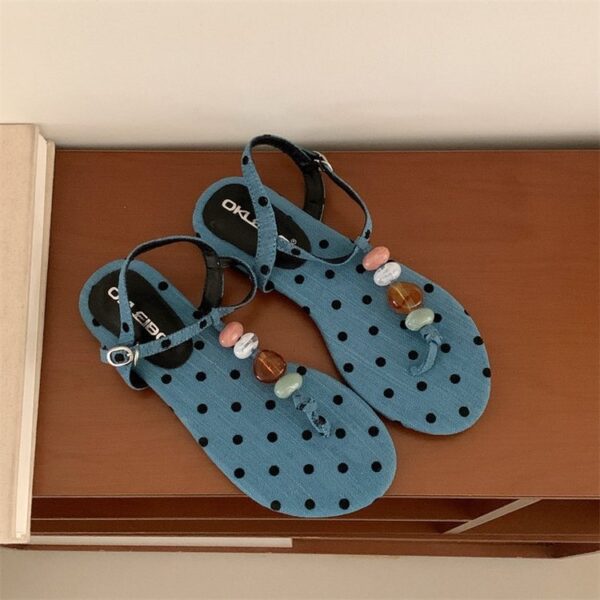 New Summer Lucky Stone Toe-post Flip Flops, Women's Flat Roman Sandals, Versatile Open-toe Beach Shoes 2026