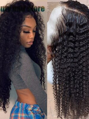 Brazilian Kinky Curly Lace Front Human Hair Wigs