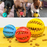 Pet Slow Feeder Dog Toy Cute Funny Rubber Dog Ball Toy