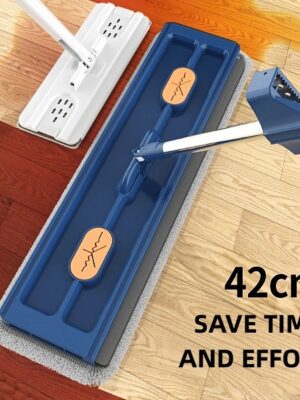 New Style Large Flat Mop 360 Rotating Mop Suitable Various Types Flooring Strong Water Absorption For Home Cleaning Floors