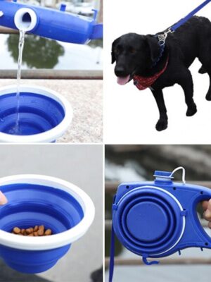 Pet Supplies With Water Bottle, Cup, Pet Rope