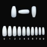 500 transparent natural fake nails