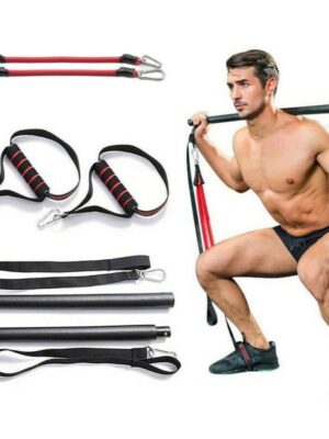 Pilates Bar Kit With Resistance Bands Portable Home Gym Workout Equipment Perfect Stretched Fusion Exercise Bar And Bands