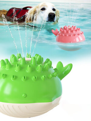 Pets Supplies Factory Amazon Hot Summer Electric Water Floating Swimming Bathing Water Spray Dog Toy