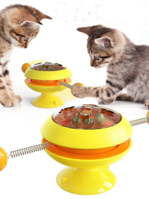 Rotatable Cat Toys Supplies With Catnip Interactive Training Toys For Cats Kitten Cat Accessories Pet Products