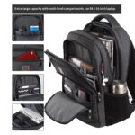 BC Men's Business Backpack Oxford Cloth Waterproof 16 Inch Large Capacity Multi Functional Computer Backpack Student Backpack Women's Blue Large Edition