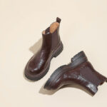 New Vintage Leather Ankle Boots For Women