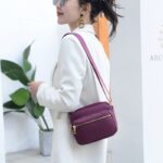 Casual Nylon Crossbody Shoulder Bag, Versatile Small Square Bag For Women