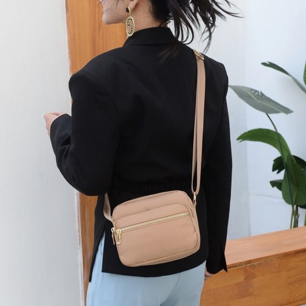 Casual Nylon Crossbody Shoulder Bag, Versatile Small Square Bag For Women