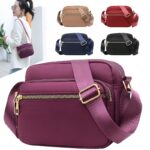 Casual Nylon Crossbody Shoulder Bag, Versatile Small Square Bag For Women