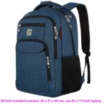 BC Men's Business Backpack Oxford Cloth Waterproof 16 Inch Large Capacity Multi Functional Computer Backpack Student Backpack Women's Blue Large Edition