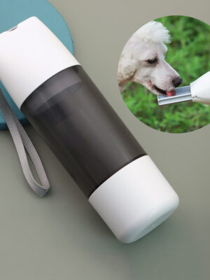 Portable Dog Water Bottle 350ml Water Food Container For Dog Pets Feeder Bowl Outdoor Travel Drinking Bowls Water Dispenser