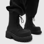 Fashionable Platform Height-increasing Niche-style Zip-up Boots