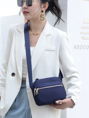 Casual Nylon Crossbody Shoulder Bag, Versatile Small Square Bag For Women