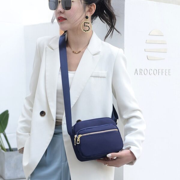 Casual Nylon Crossbody Shoulder Bag, Versatile Small Square Bag For Women