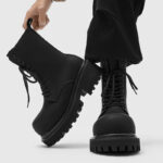 Fashionable Platform Height-increasing Niche-style Zip-up Boots