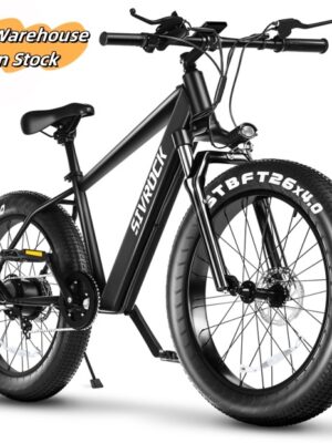 Professional Electric Bike For Adults, 26 X 4.0 Inches Fat Tire Electric Mountain Bicycle, 1000W Motor 48V 15Ah Ebike For Trail Riding, Excursion And Commute, UL And GCC Certified