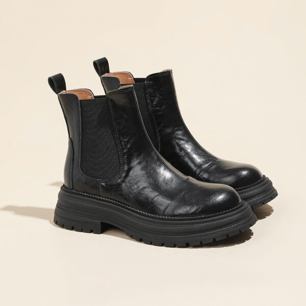 New Vintage Leather Ankle Boots For Women