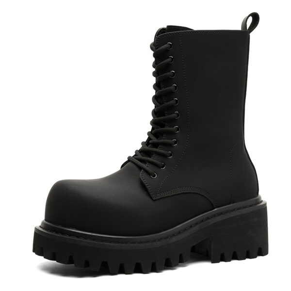 Fashionable Platform Height-increasing Niche-style Zip-up Boots
