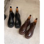 New Vintage Leather Ankle Boots For Women