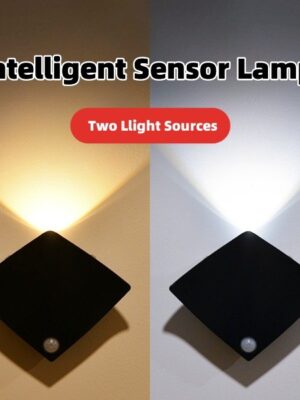 Wireless USB Rechargeable Decor Wall Lamp Human Body Sensing Home Decor Night Lights Bedroom Porch Balcony Corridor Decor Lamps