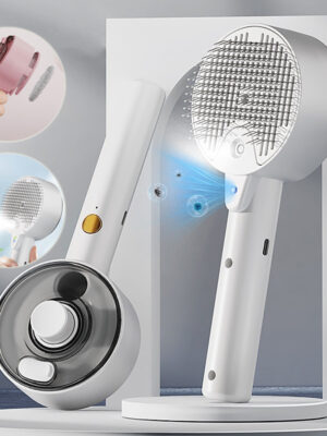 Animal Hair Remover Brush Dog And Cat Steam Brush Pet Self Cleaning Dog Brush Grooming Removes Cat Hairs Cat Dog Accessories Pet Products