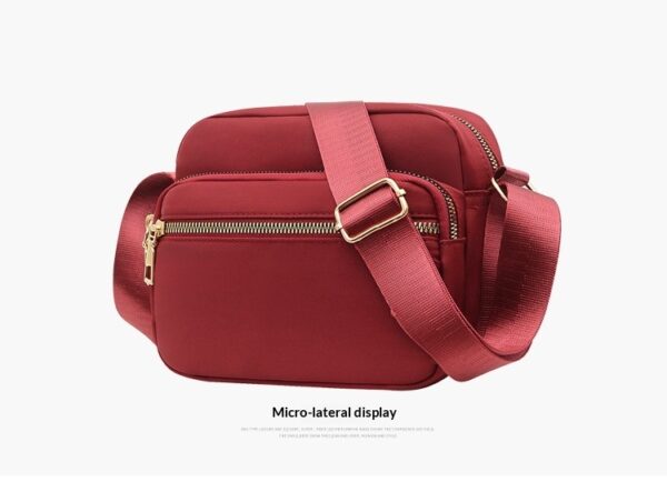 Casual Nylon Crossbody Shoulder Bag, Versatile Small Square Bag For Women