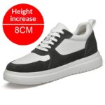 Height Increasing Insole Calf Leather Shoes Breathable